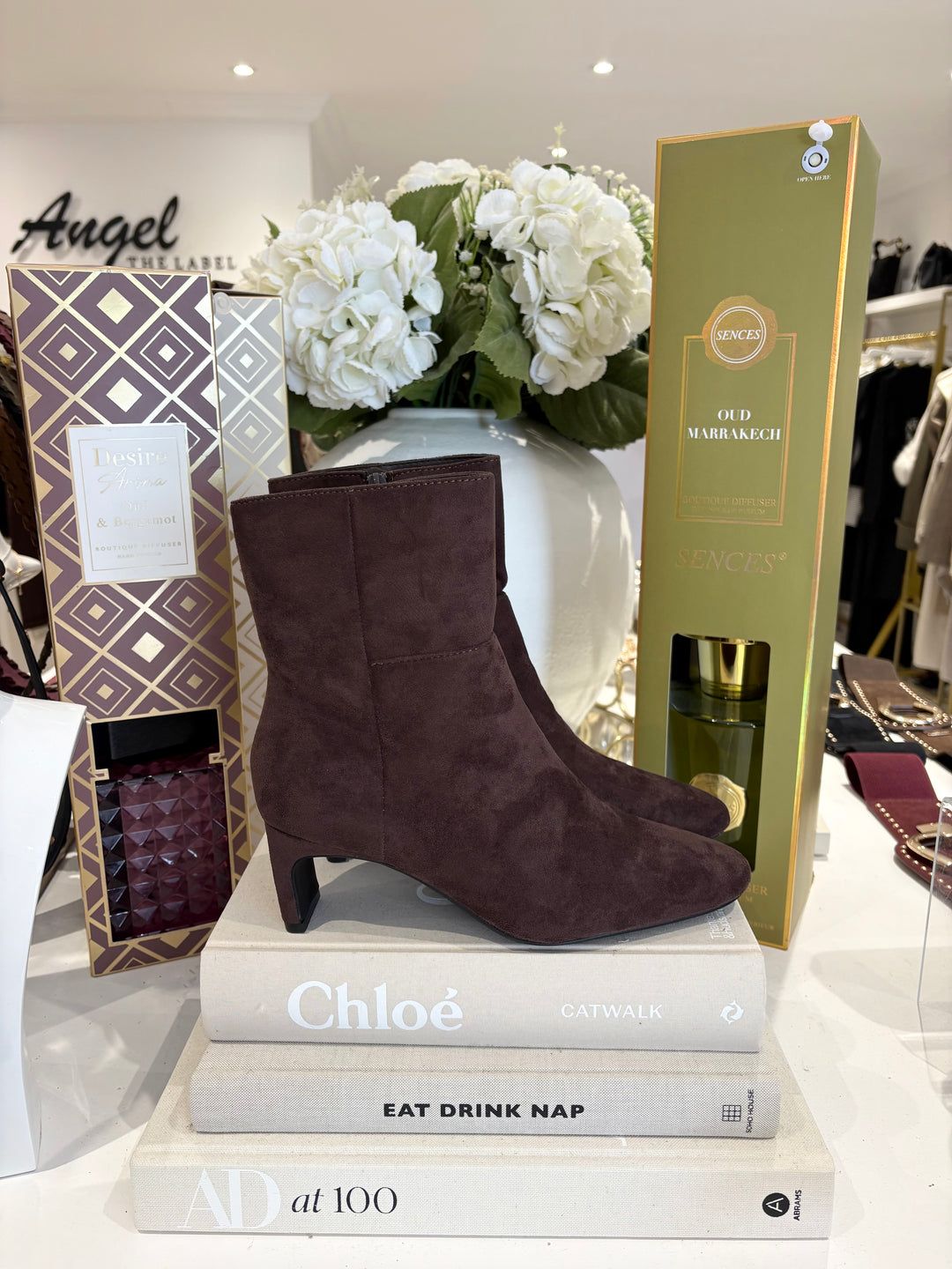 Suedette Zip-Up Ankle Boot (2 Colours)