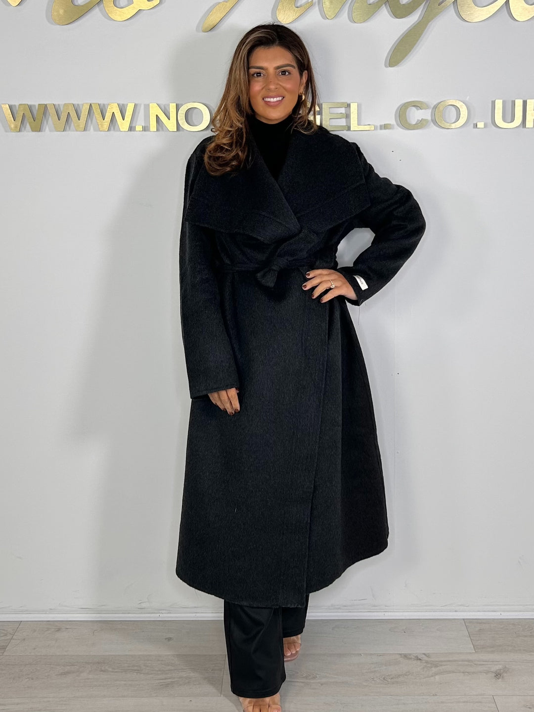 Long Belted Waterfall Jacket (3 Colours)