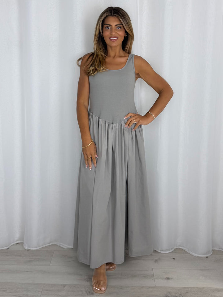 Sleeveless Scoop Neckline Maxi Dress (6 Colours)