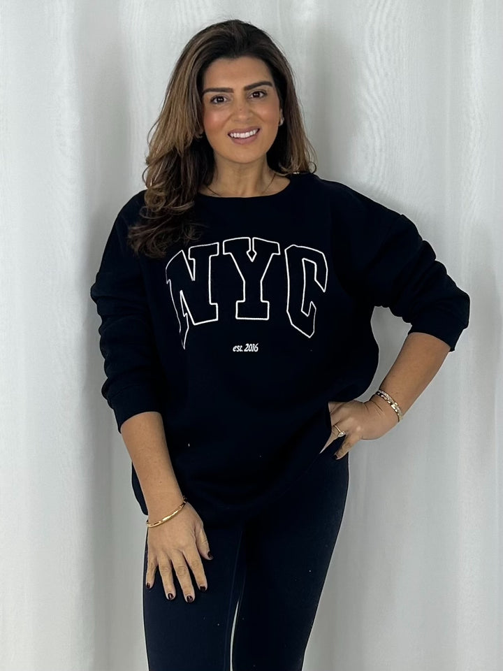 NYC Round Neck Sweatshirt (4 Colours)