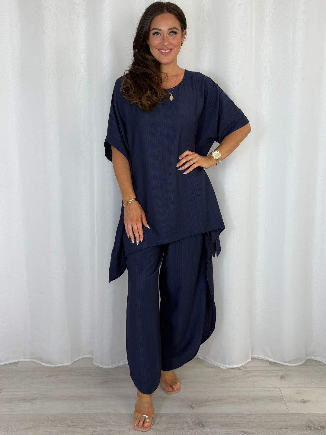 Oversized Top And Split Trouser Co-Ord (8 Colours)