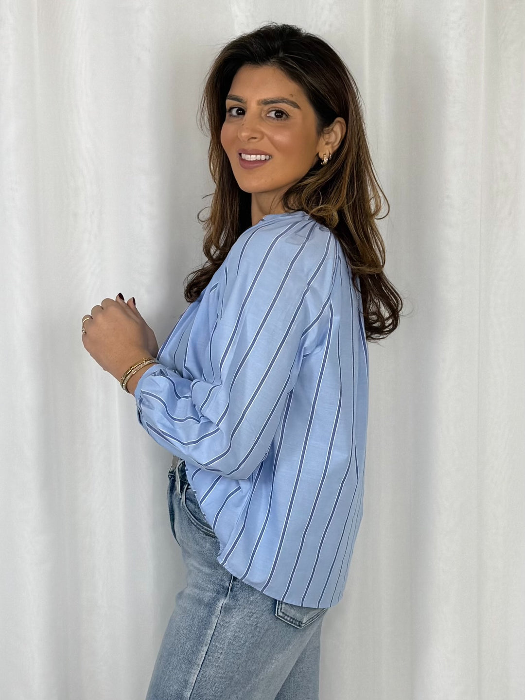 Pinstripe Collared Shirt (2 Colours)