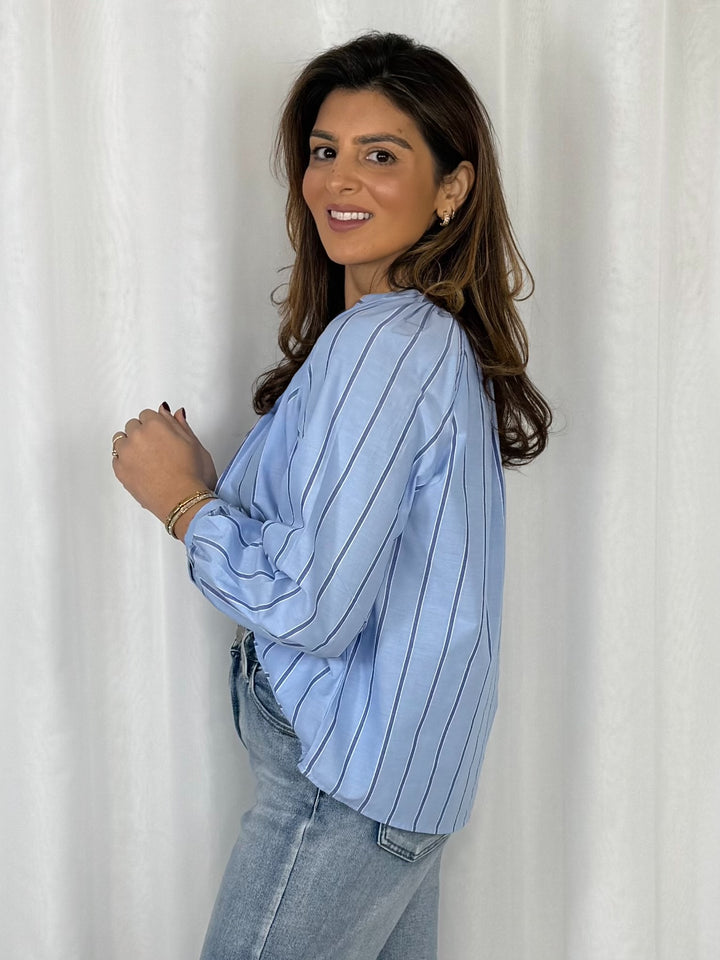 Pinstripe Collared Shirt (2 Colours)