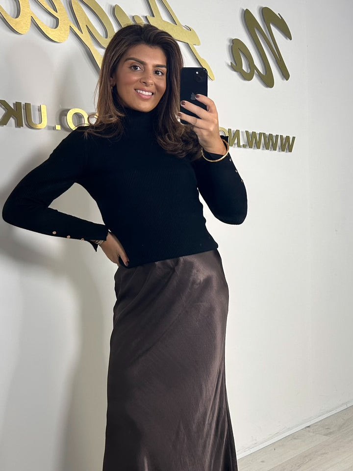 Satin Maxi Skirt (2 Colours)
