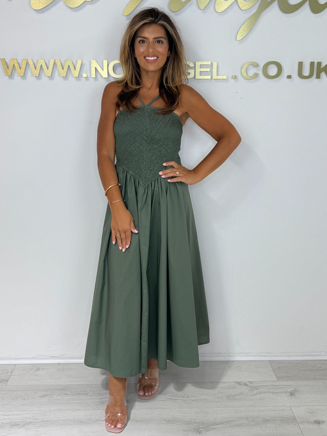 Elasticated Top Puff Skirt Maxi Dress (5 Colours)