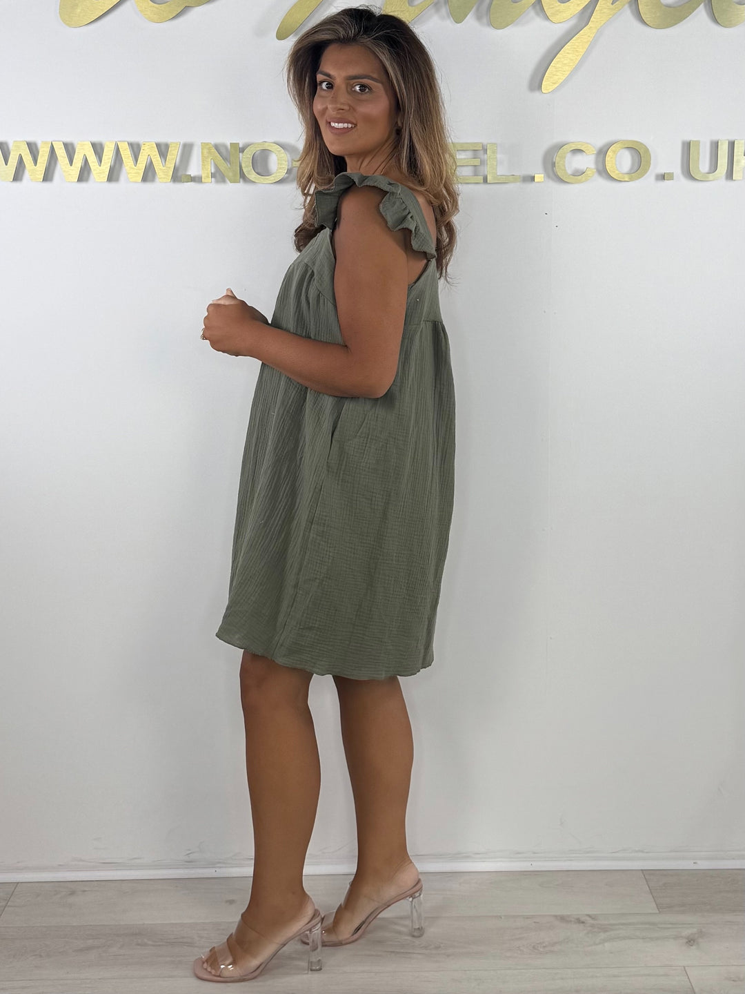 Frill Strap Mini Dress (4 Colours)