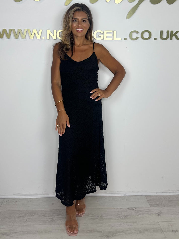 Strappy Lace Lined Maxi Dress (4 Colours)