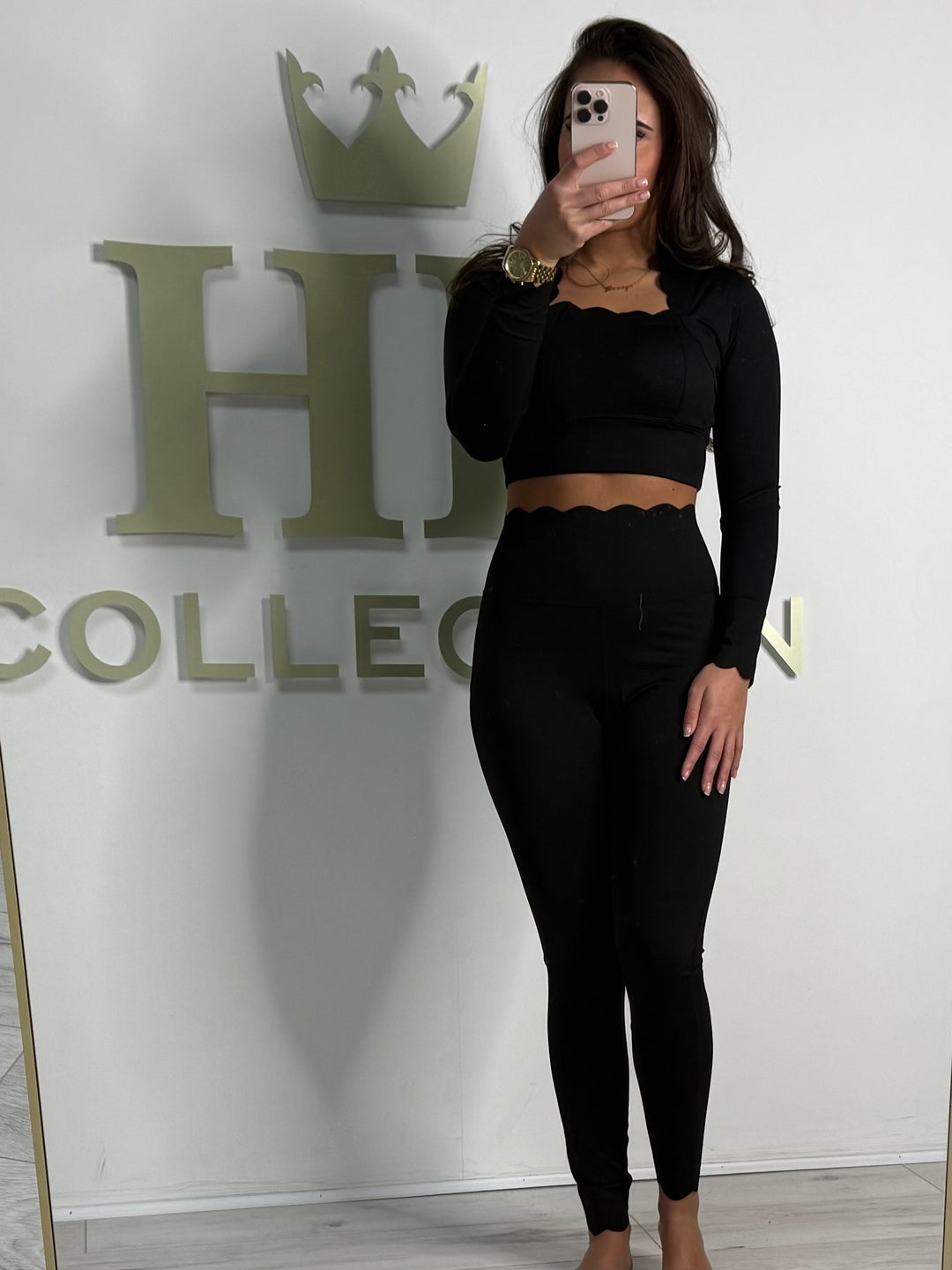 Scalloped Edge Two-Piece Legging Co-Ord (5 Colours)