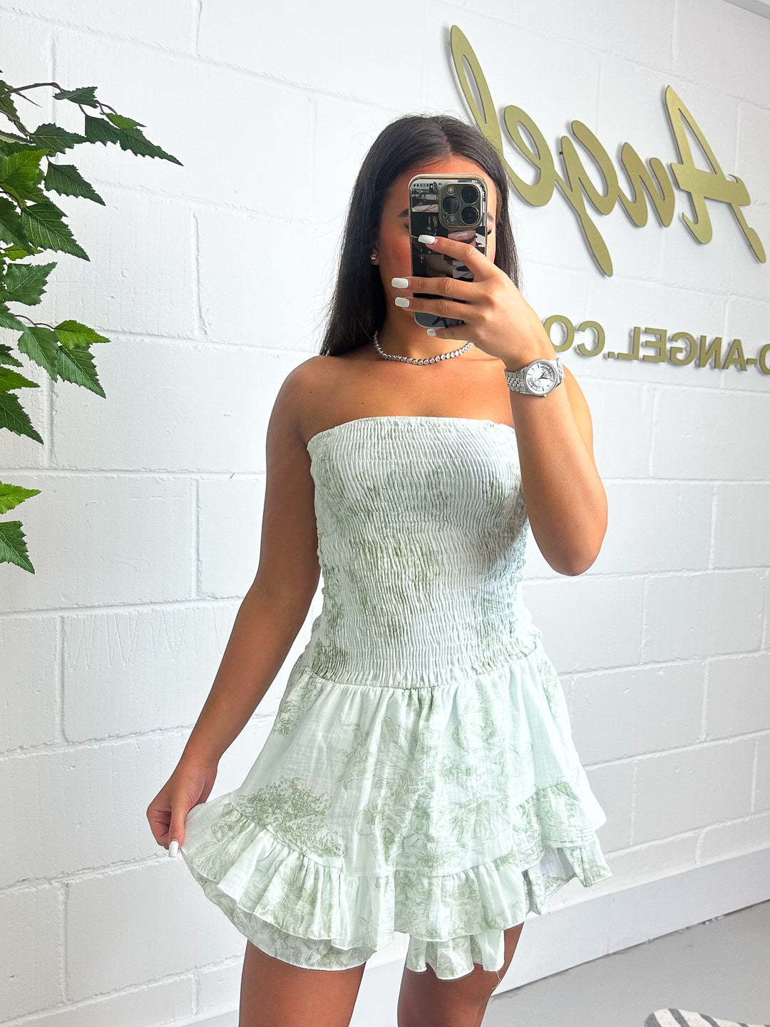 Cheesecloth Printed Ruffle Bottom Playsuit (4 Colours)