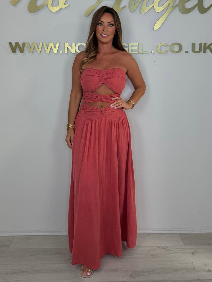 Knot Front Detail Maxi Dress (6 Colours)