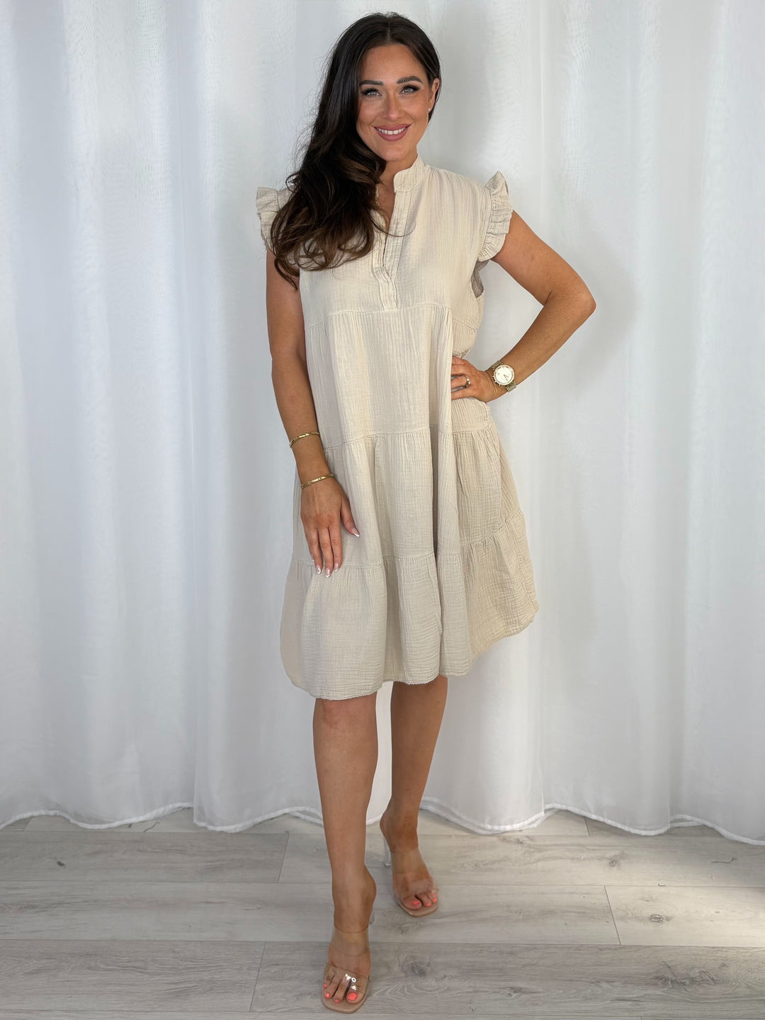 Cap Sleeve Smock Dress (8 Colours)