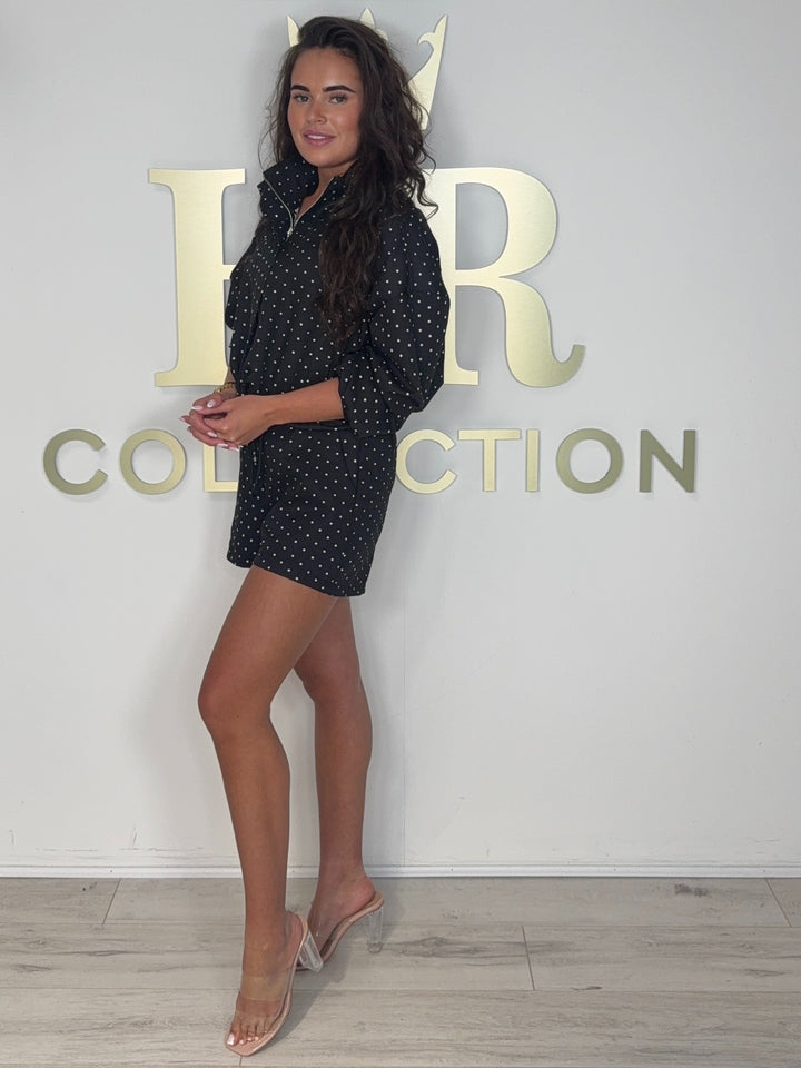 Lightweight Polka dot  Jacket & Shorts Co-ord (3 Colours)