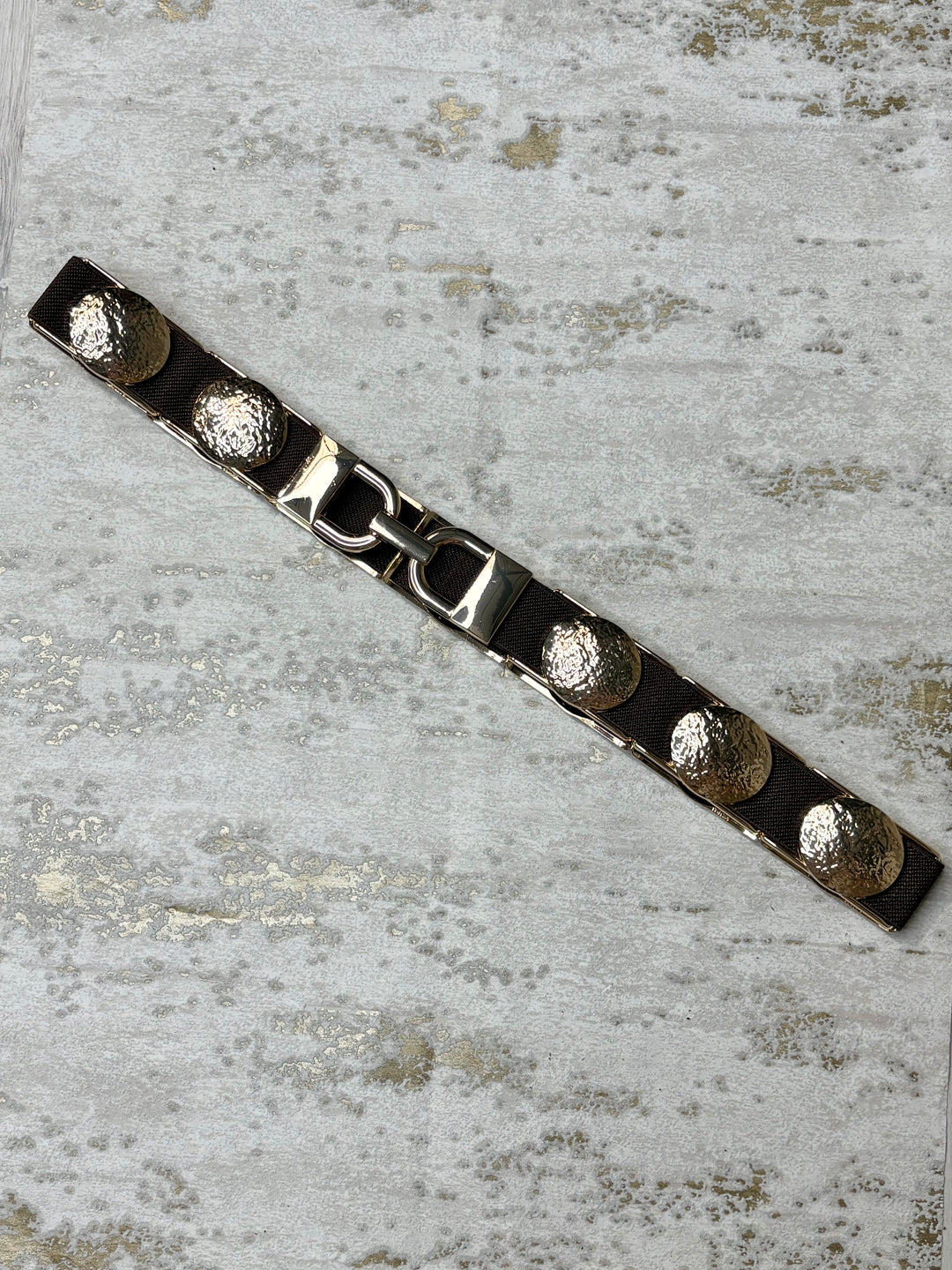 Half Moon Gold Disk Elastic Belt (3 Colours)