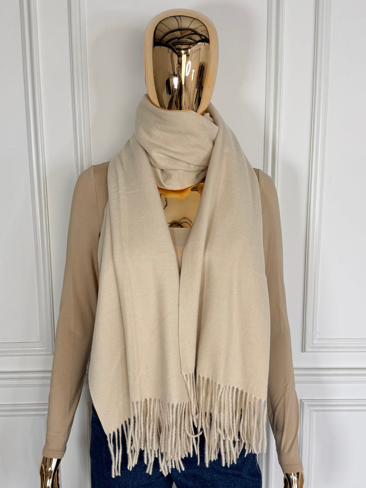 Cashmere Tassel Edge Scarf (8 Colours)
