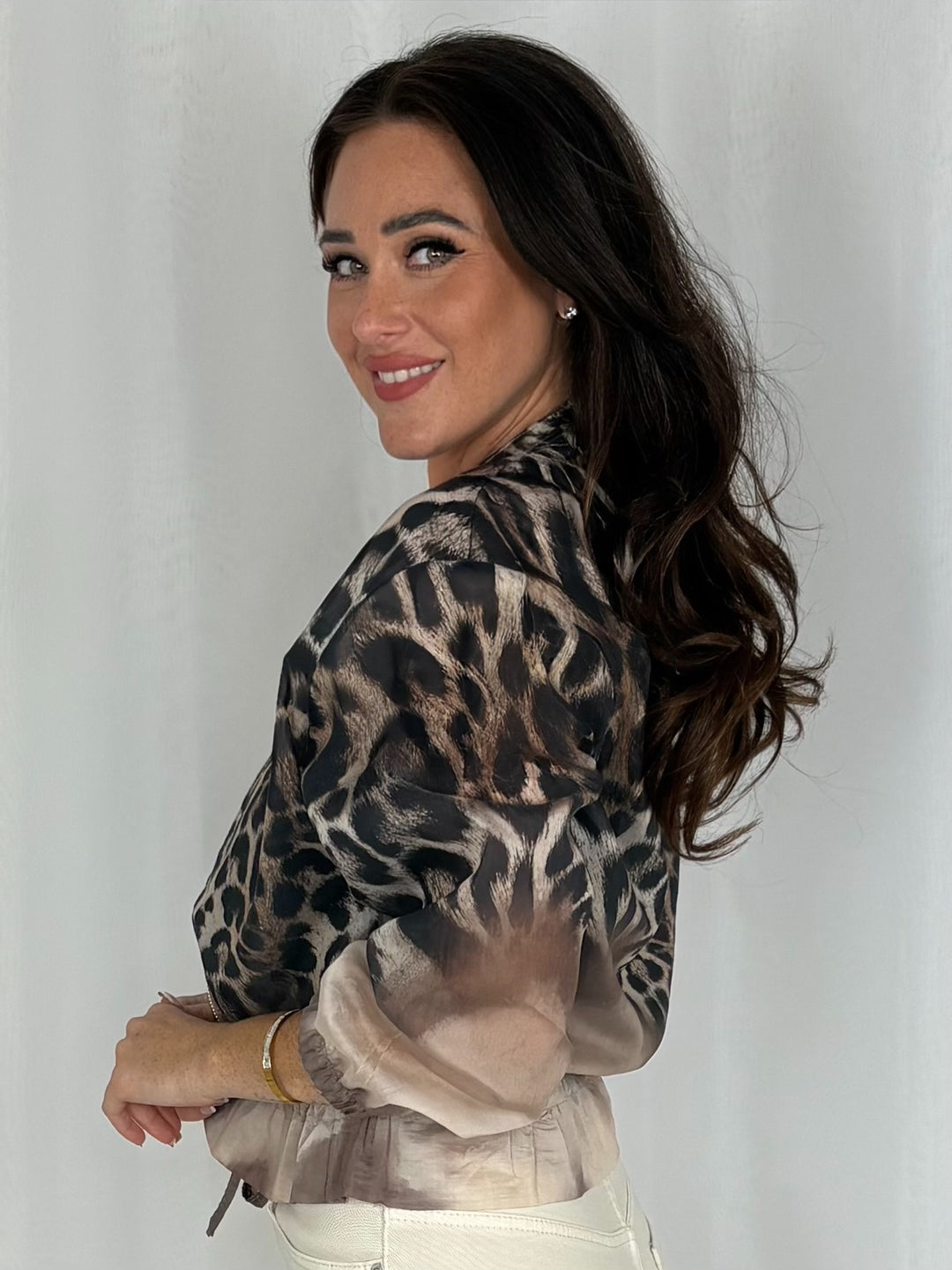 Leopard Print Bomber Jacket