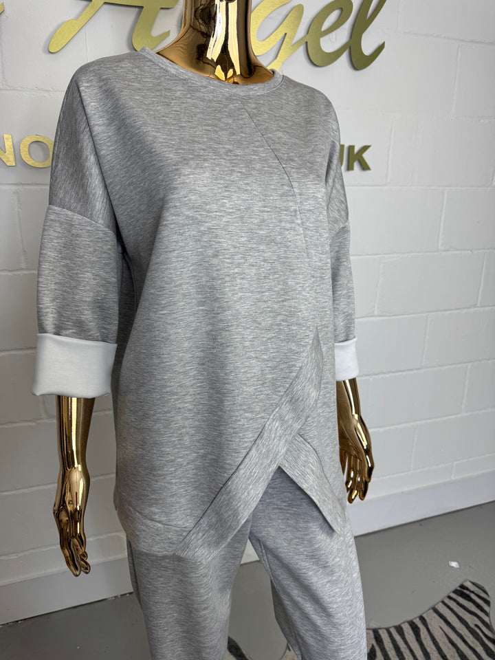 Cross Front Detail Cuffed Tracksuit ( 7 Colour)