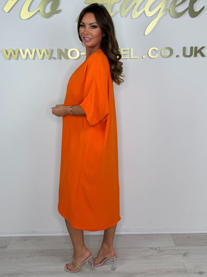 Short Sleeve Maxi Dress With Knot Detail (5 Colours)