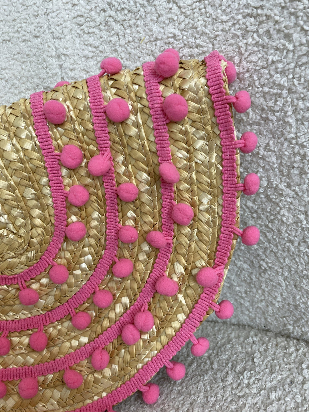 Pink Pom Pom Clutch
