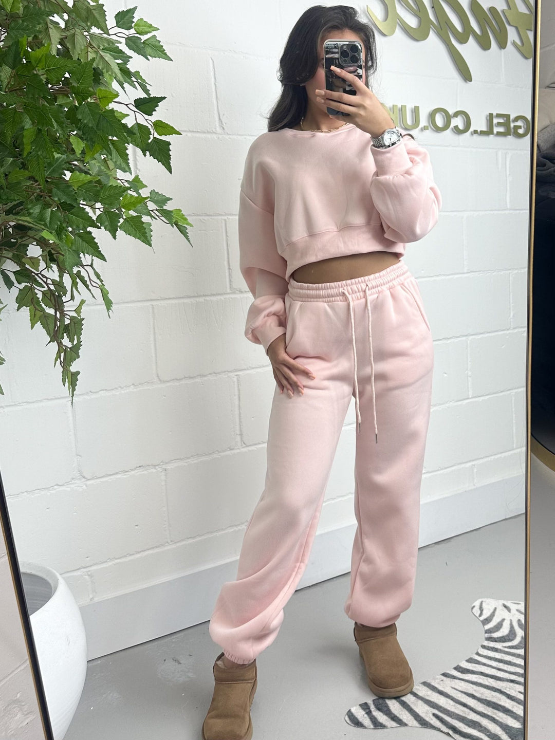 Pale Pink Soft Jogger Set