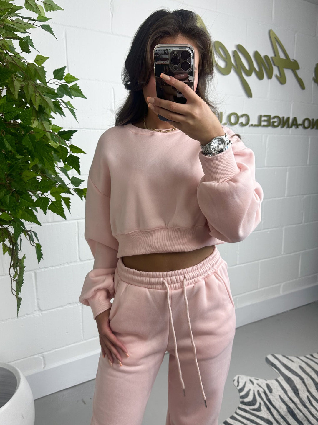 Pale Pink Soft Jogger Set