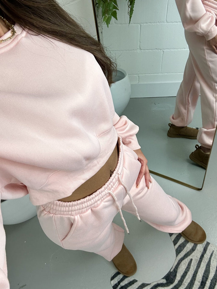 Pale Pink Soft Jogger Set