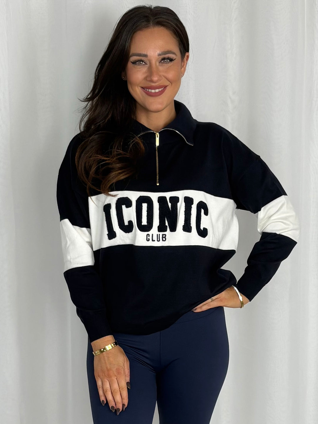 Iconic Club 3/4 Zip Up Jumper (2 Colours)