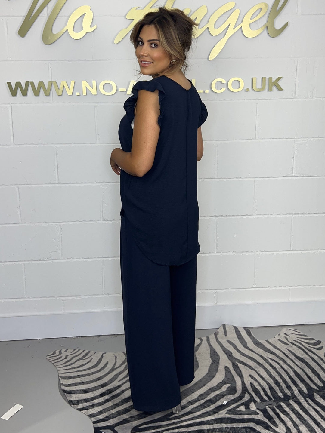 Tie Crochet Detail Top & Matching Trousers ( 2 colours )