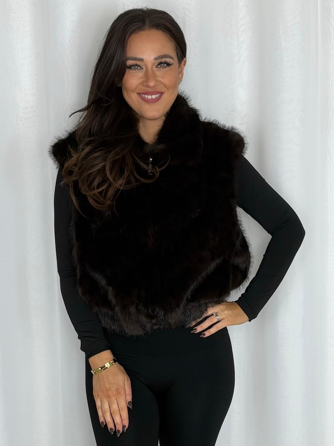 Faux Fur Leopard Print Gilet (2 Colours)
