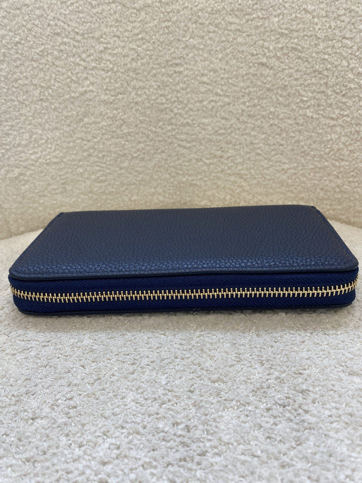 Navy Zip Up Purse