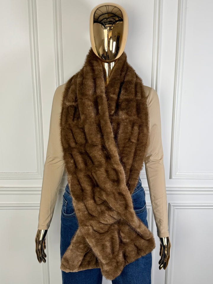 Longline Faux Fur Stole Scarf (3 Colours)