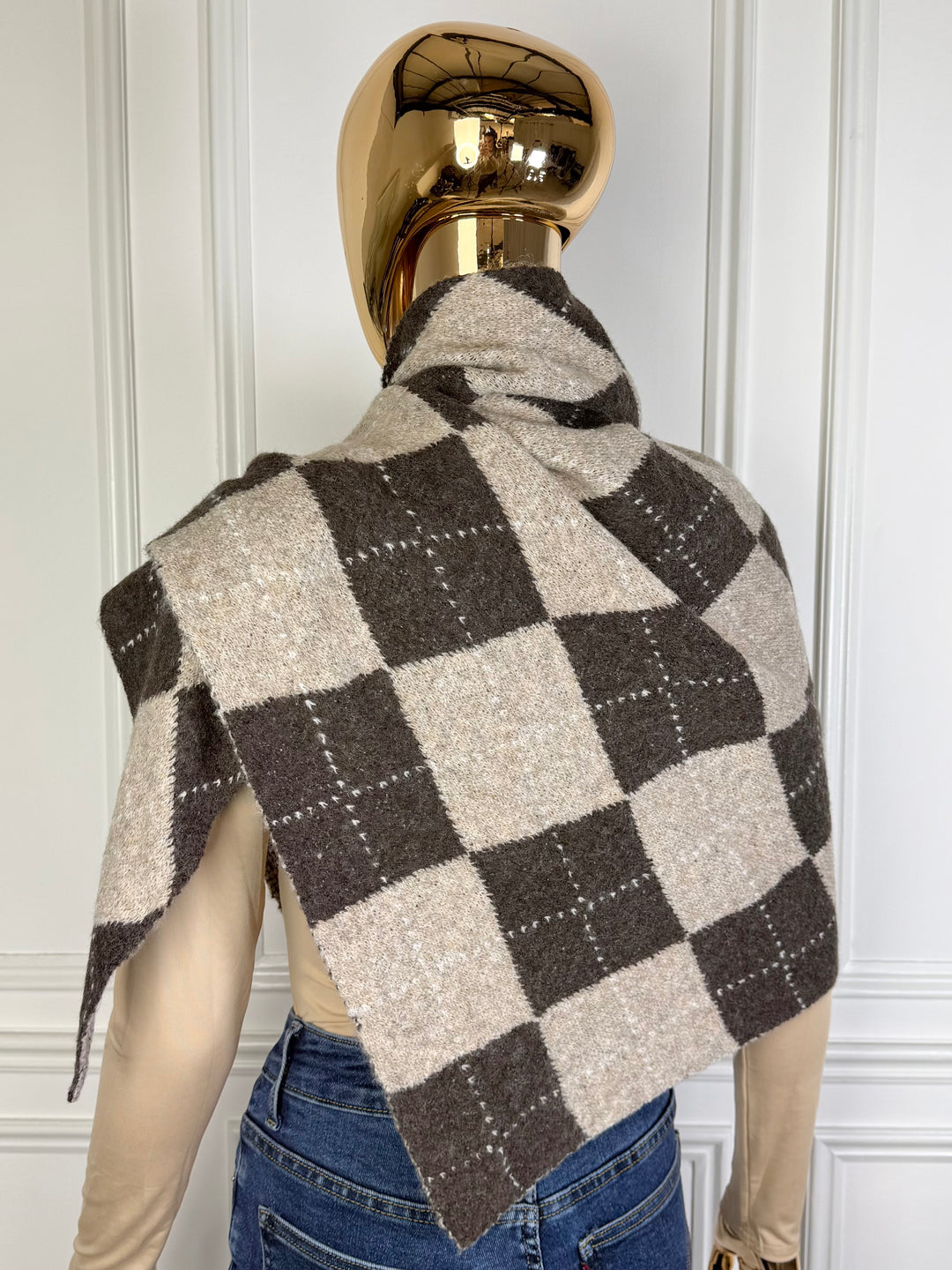 Diamond Print Oversized Wrap Scarf (2 Colours)