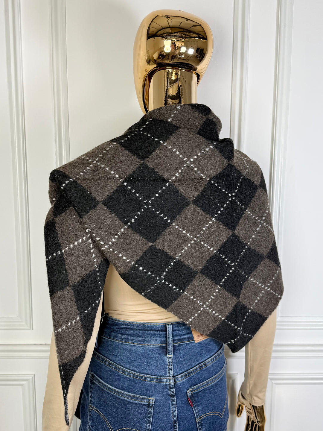Diamond Print Oversized Wrap Scarf (2 Colours)
