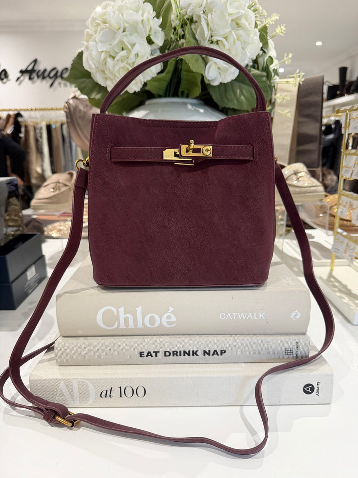 Gold Clasp Slouch Shoulder Bag (5 Colours)
