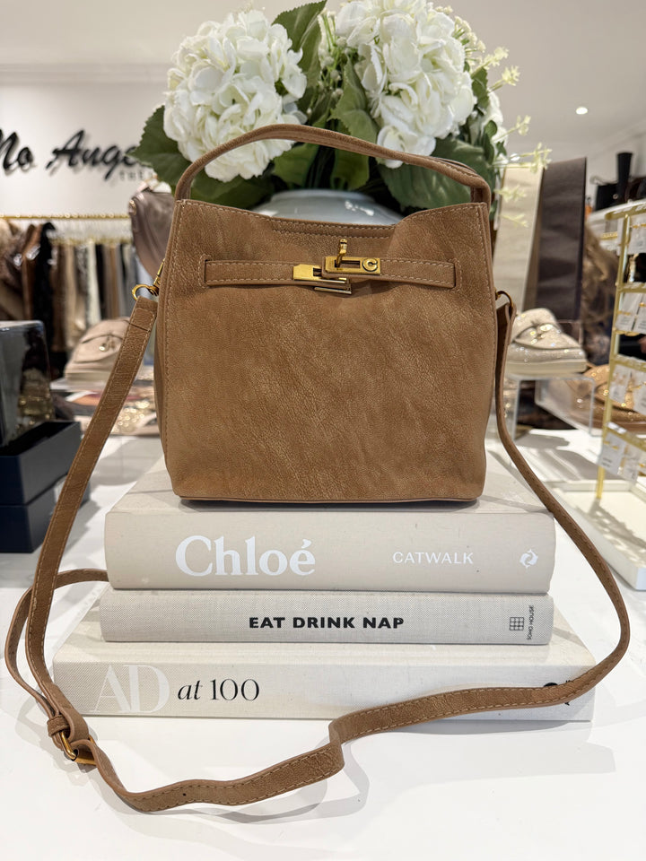 Gold Clasp Slouch Shoulder Bag (5 Colours)