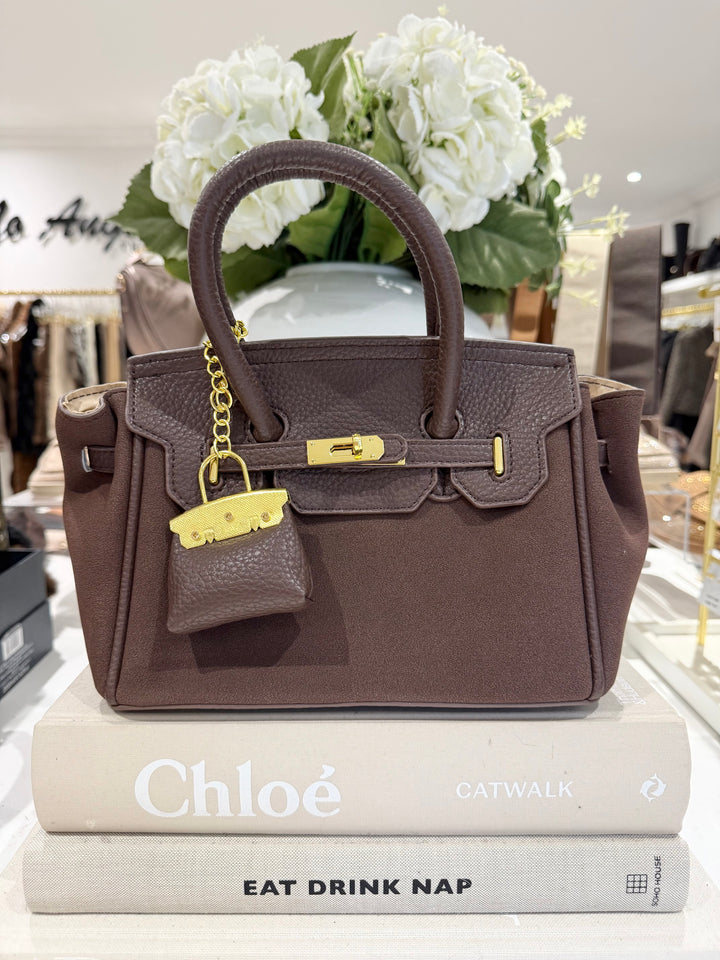 Mini Padlock Charm Tote Bag