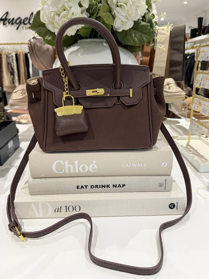 Mini Padlock Charm Tote Bag