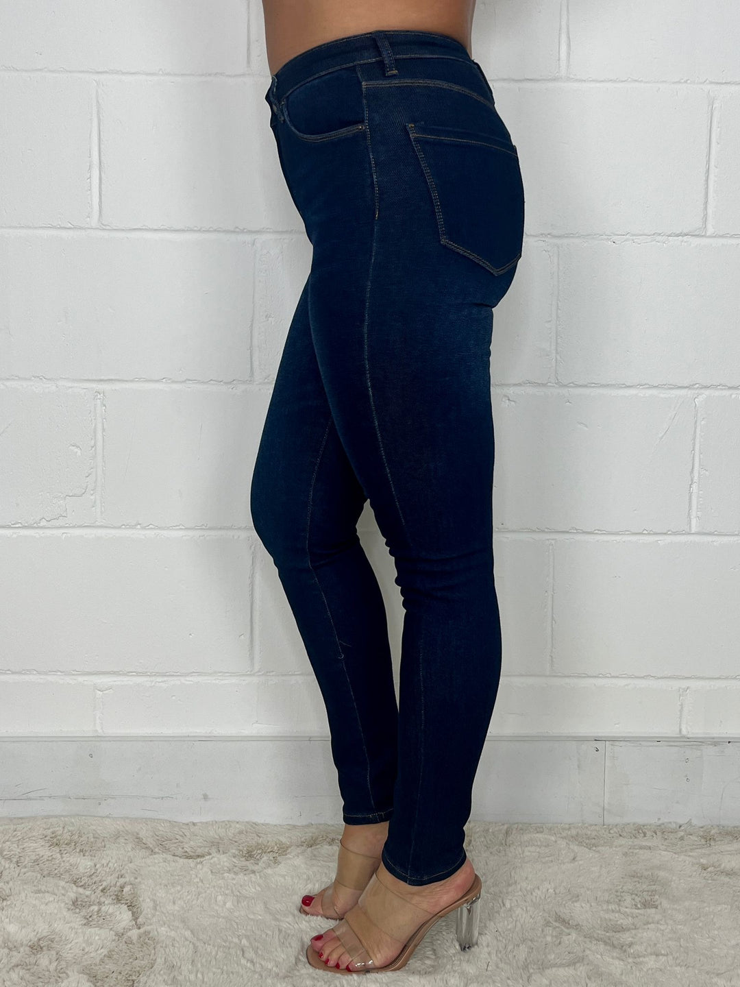 Dark Denim High Waisted Skinny Jeans