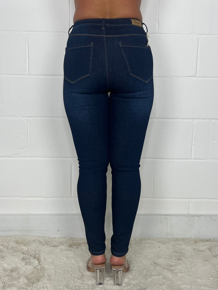 Dark Denim High Waisted Skinny Jeans