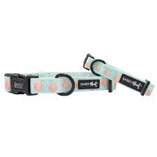 peach please dog collar