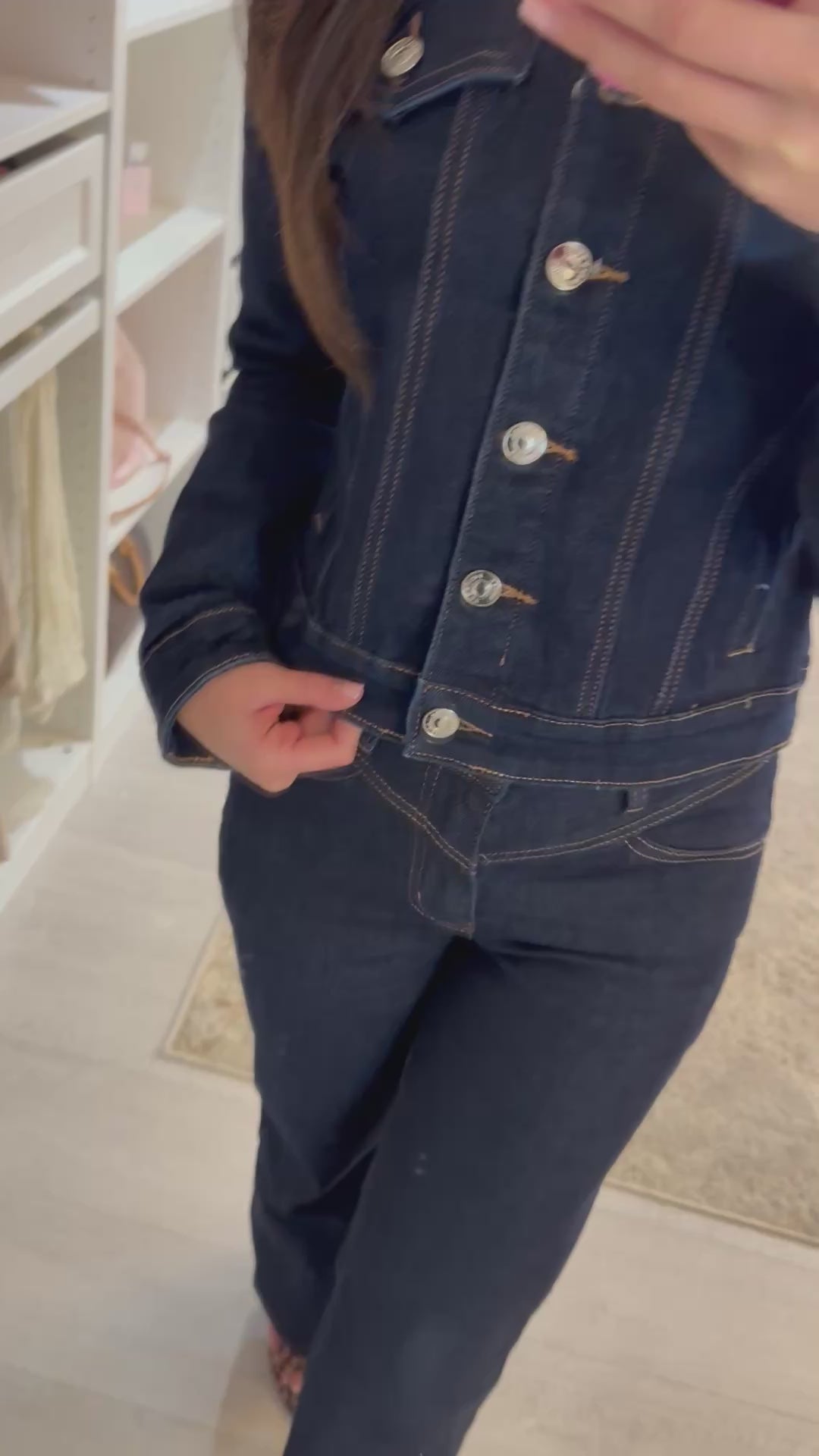 Dark Denim Straight leg Jeans