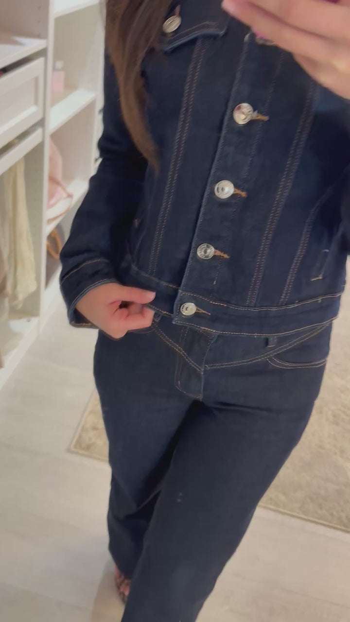 Dark Denim Straight leg Jeans