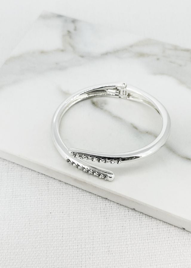 Diamante Crossover Bangle (2 Colours)
